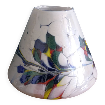 Abat-jour en verre coloré