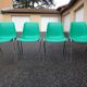 Série de 4 chaises vintage signées design italien années 70