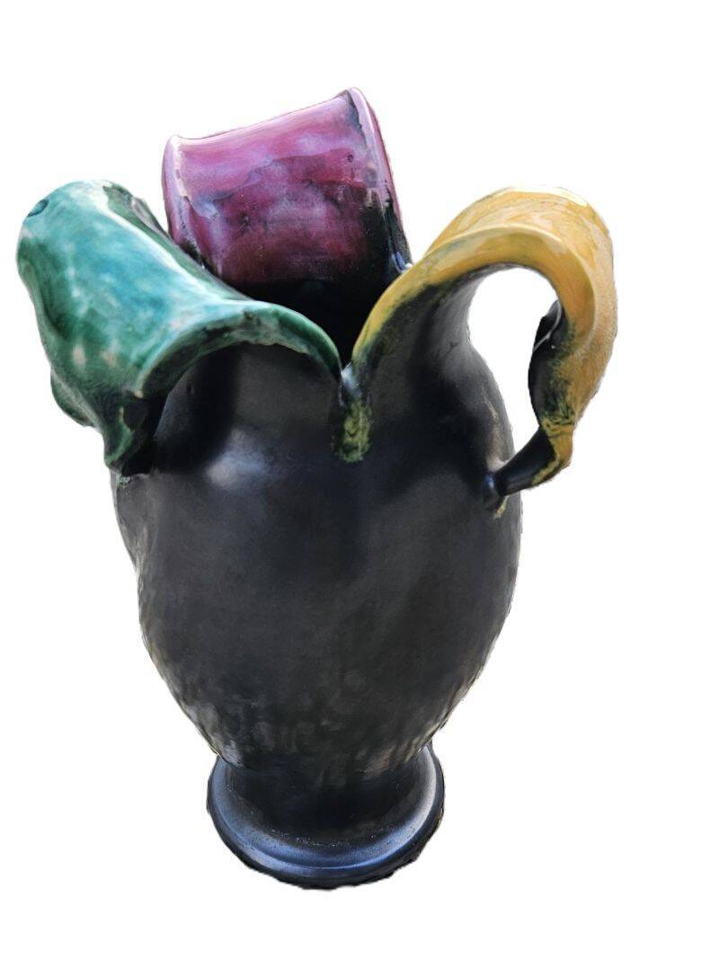 Lunetta Vallauris Tricolor Vintage Vase