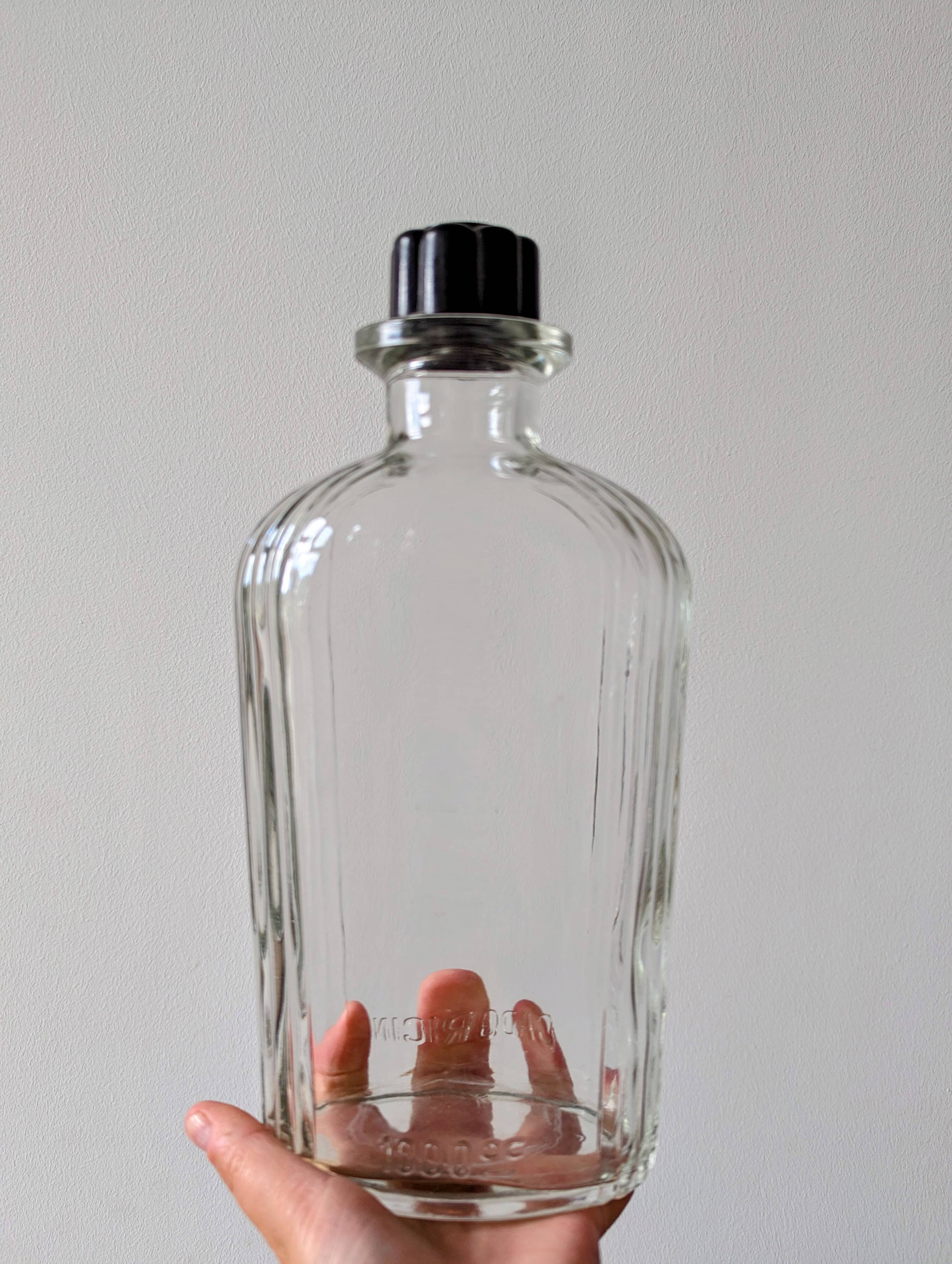 2 antique Art Deco Cadoricin pharmacy bottles 1L