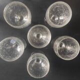 Vintage French set of 6 large water cups from Biot