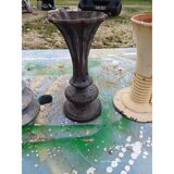 Set of 6 cast iron vases from 1900 from Charleville-Mézières