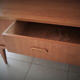Scandinavian design sideboard in blond teak