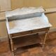 Louis Philip style marble top dressing table or dressing table with walnut base