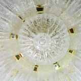 Garda, luxury Italian Murano glass ceiling light or flush mount, 1980s