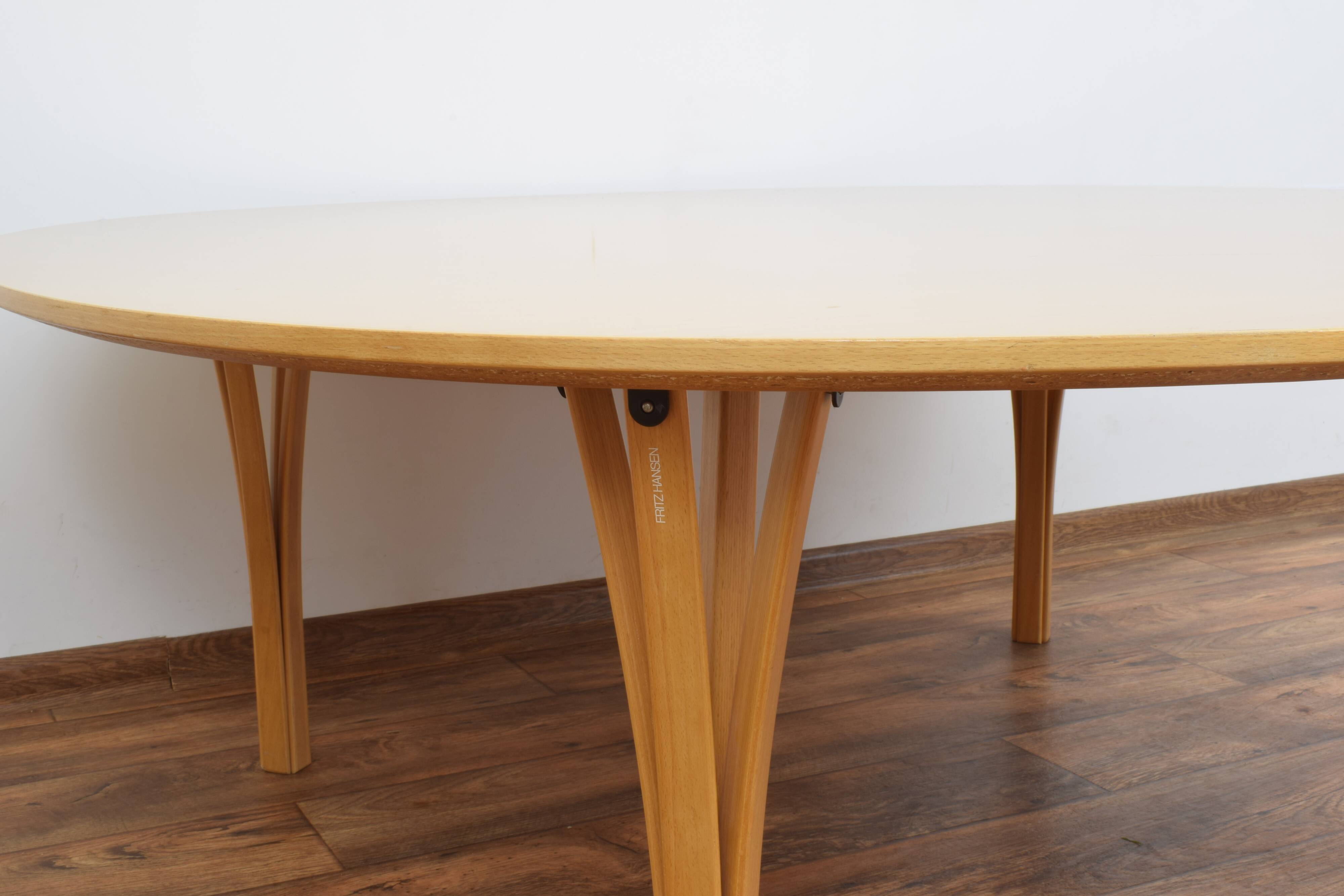 Vintage Table by Bruno Mathsson for Fritz Hansen, 1980s.