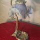 1900 bronze tulip desk or bedside lamp signed vianne 34x22 pretty mod
