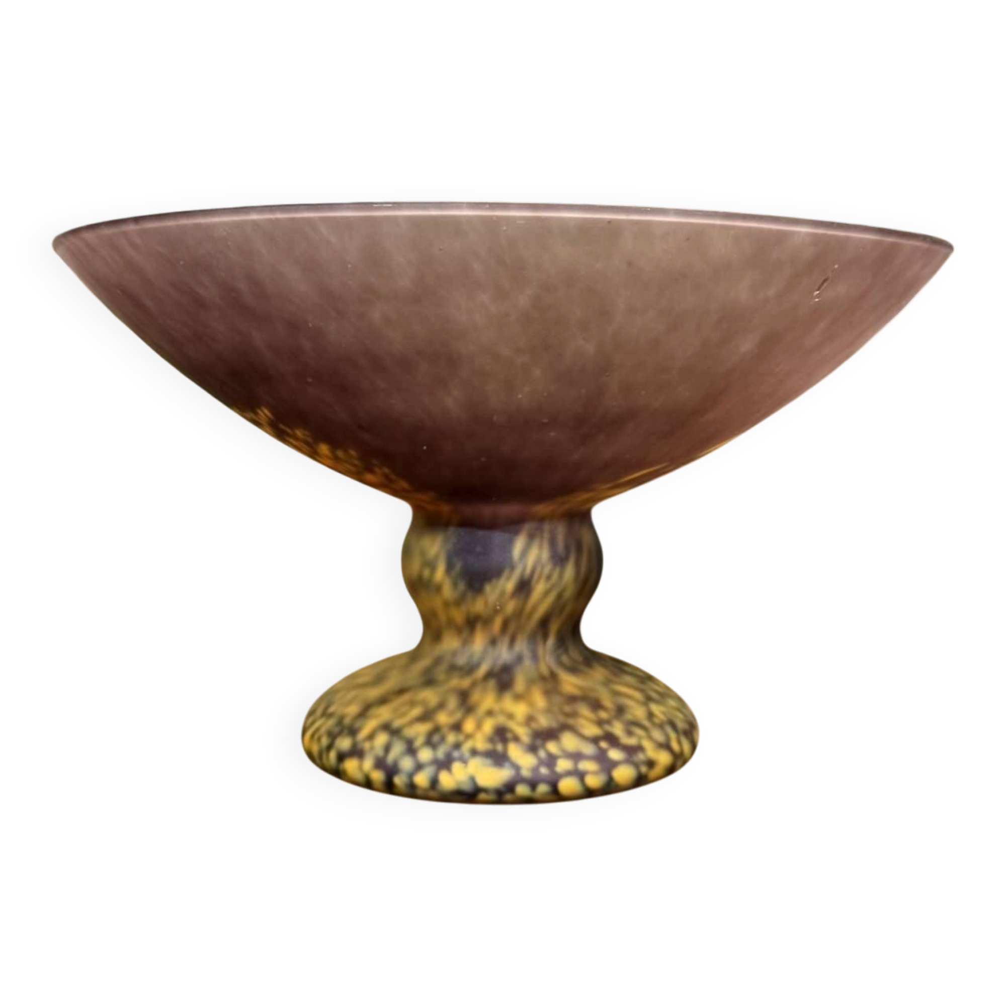 1950s Art Deco style unsigned glass paste bowl