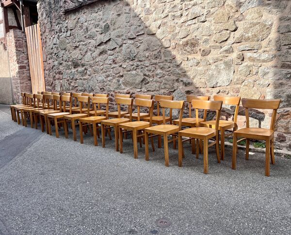 Série de chaise bistrot style fischel thonet baumann