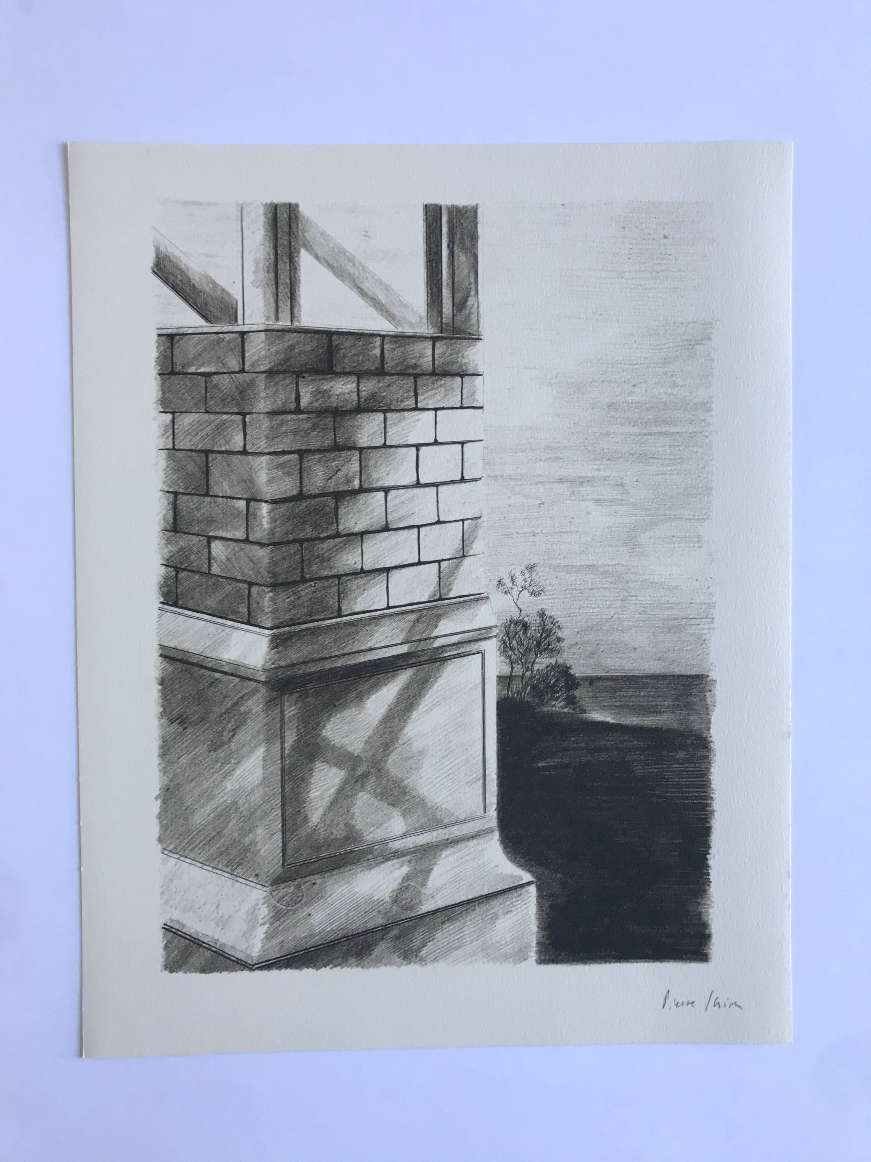 Pierre skira, a lock, 1978. original lithograph signed in pencil.