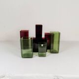 Mid-Century Collection of Seven "Ice" Vases by Gullaskruf, Sweden, 1960s