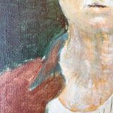 Oil portrait on panel.
