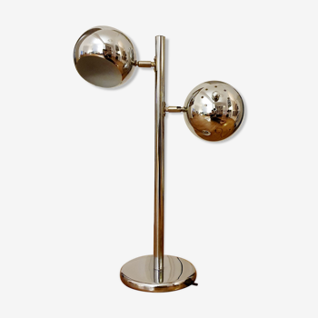 2 globe chrome lamp