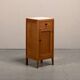 Art Deco Nightstand or Bedside table Oak and Marble, Dutch, 1930s