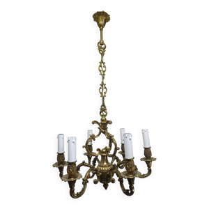 Lustre 6 lumières en - bronze