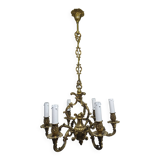 Lustre 6 lumières en bronze