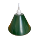 Suspension en tôle émaillée vert et blanc