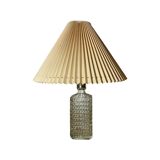 Vintage GLASS Table Light | Beautiful Mid Century Designer Lamp From Norway Including Lampshade