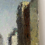 Street scene, oil on canvas, signed 1958