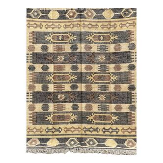 Hemp-cotton handwoven kilim area rug, carpet,handmade, kilim, carpet, indian.