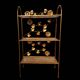 Gilded étagère, French, 1960s