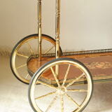 Desserte bar vintage in mahogany marquetry