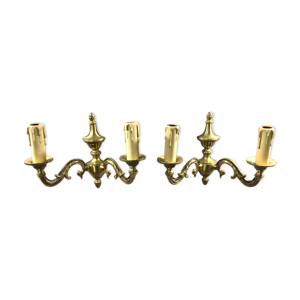 Paire d'appliques 2 lumières