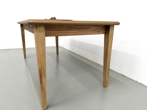 Campaign table in oak and pine, 1970s