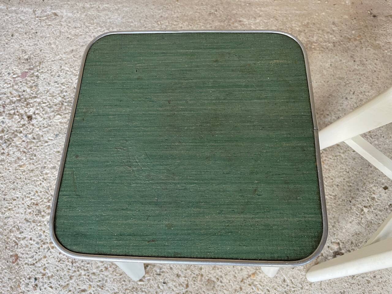 Vintage wooden stool, circa 1950's