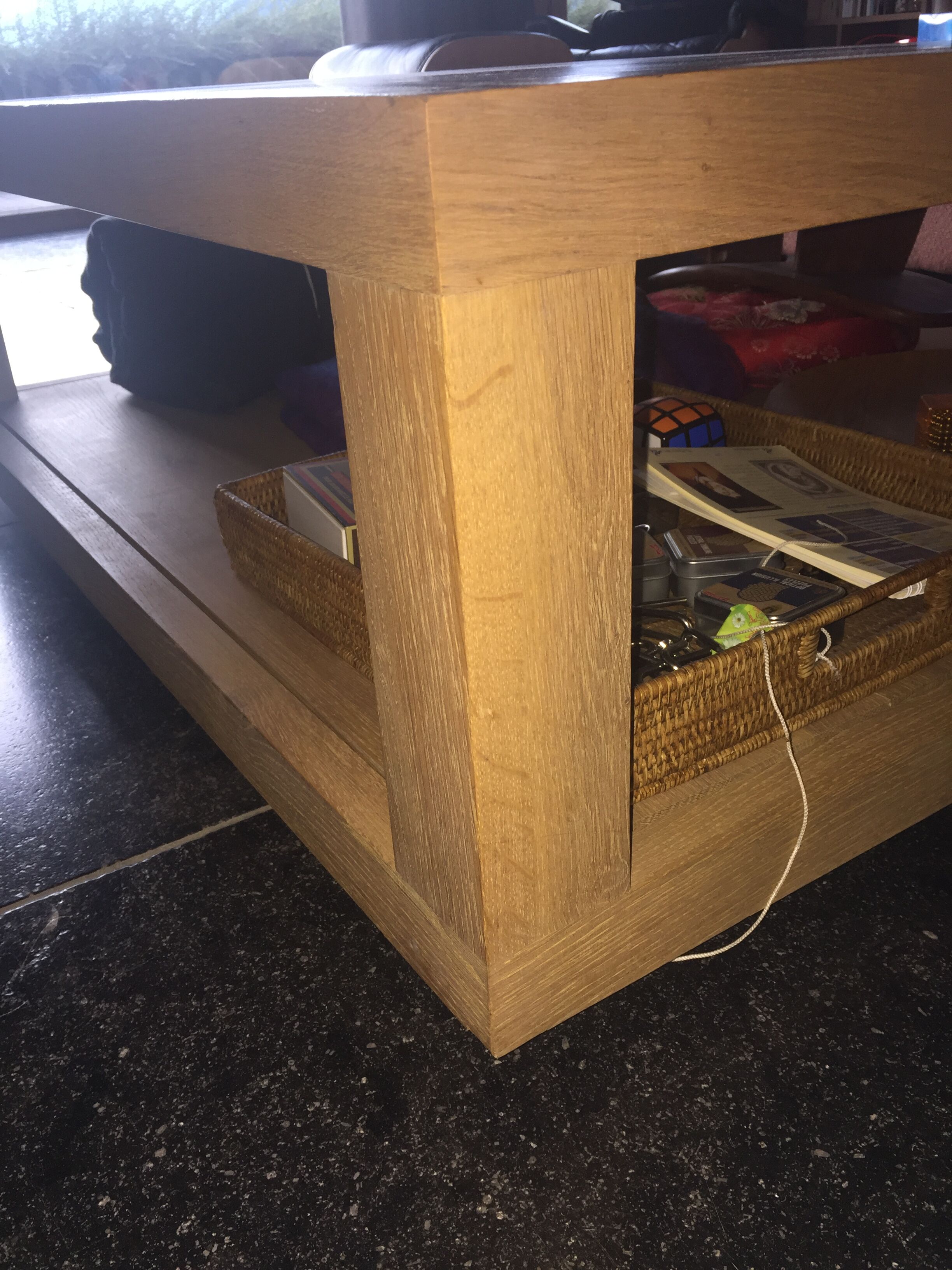 Ethnicraft solid oak coffee table