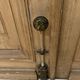 Pair of Haussmann-style double passage doors in patinated oak from the 19th century.