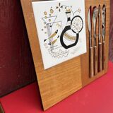 Vintage 1960s wall-mounted kitchen accessories