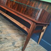 Enfilade vintage en palissandre, meuble coiffeuse ancien, commode