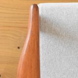 Canapé scandinave deux places, gris clair