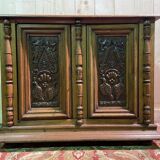 Renaissance style carved oak sideboard