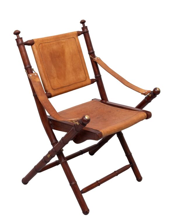 Chaise pliante militaire de campagne des années 1960 en Angleterre