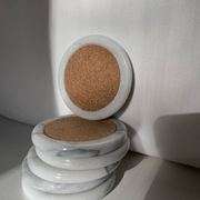 Set de 6 sous-verres en marbre