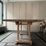 Solid oak dining table