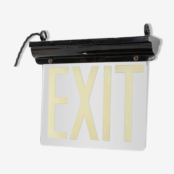 Art deco 'exit' illuminated sign