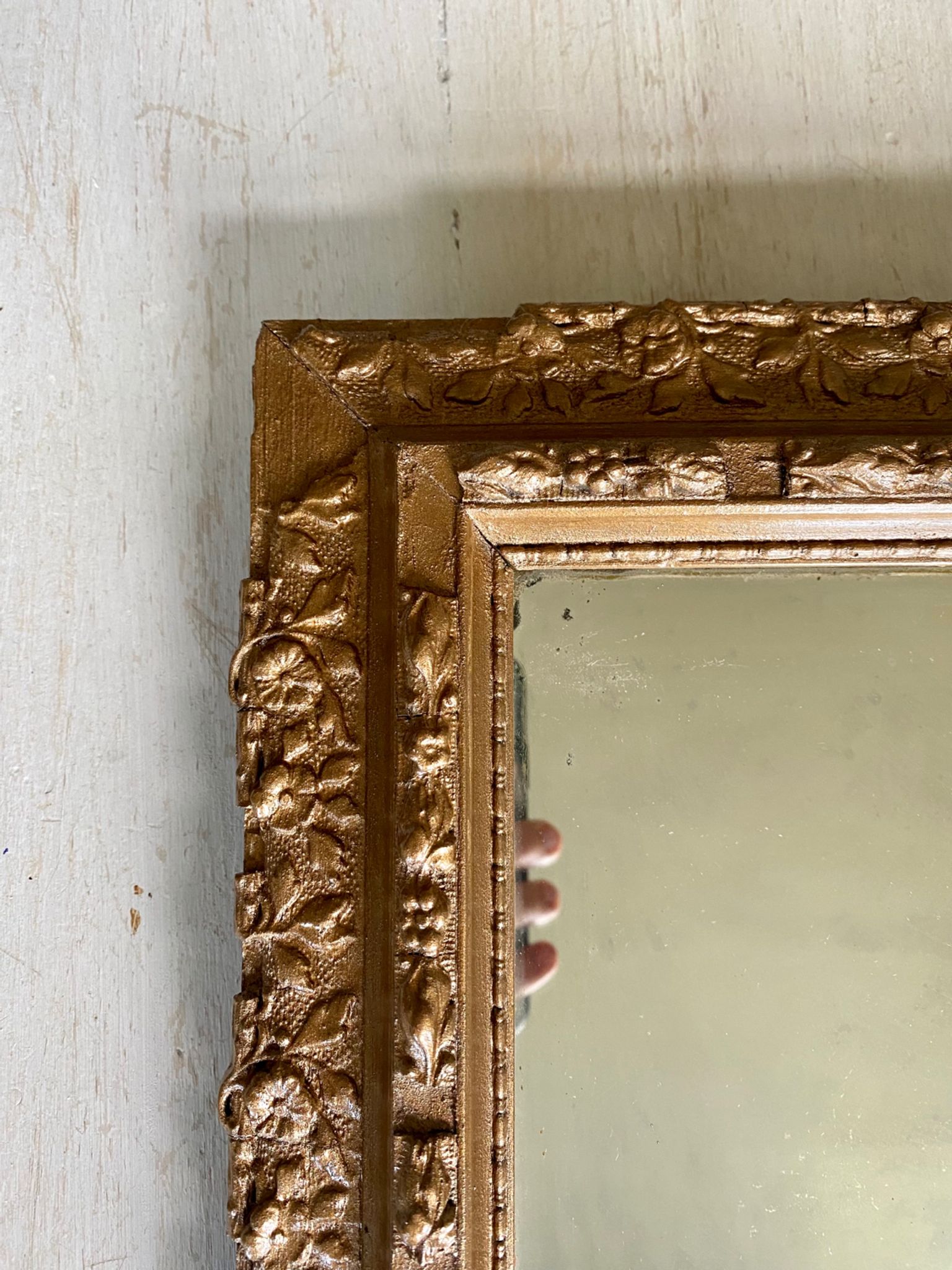 Ancien miroir doré début XXEME