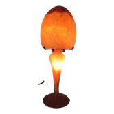 Lampe champignon vintage pâte de verre signé art de France 1970