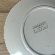 6 assiettes à dessert modèle Fontanges par Sarreguemines