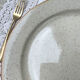 Round dish in tulowice speckled sandstone