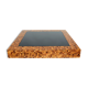 Table basse marqueterie de bois d’olivier par Sandro Petti 1970
