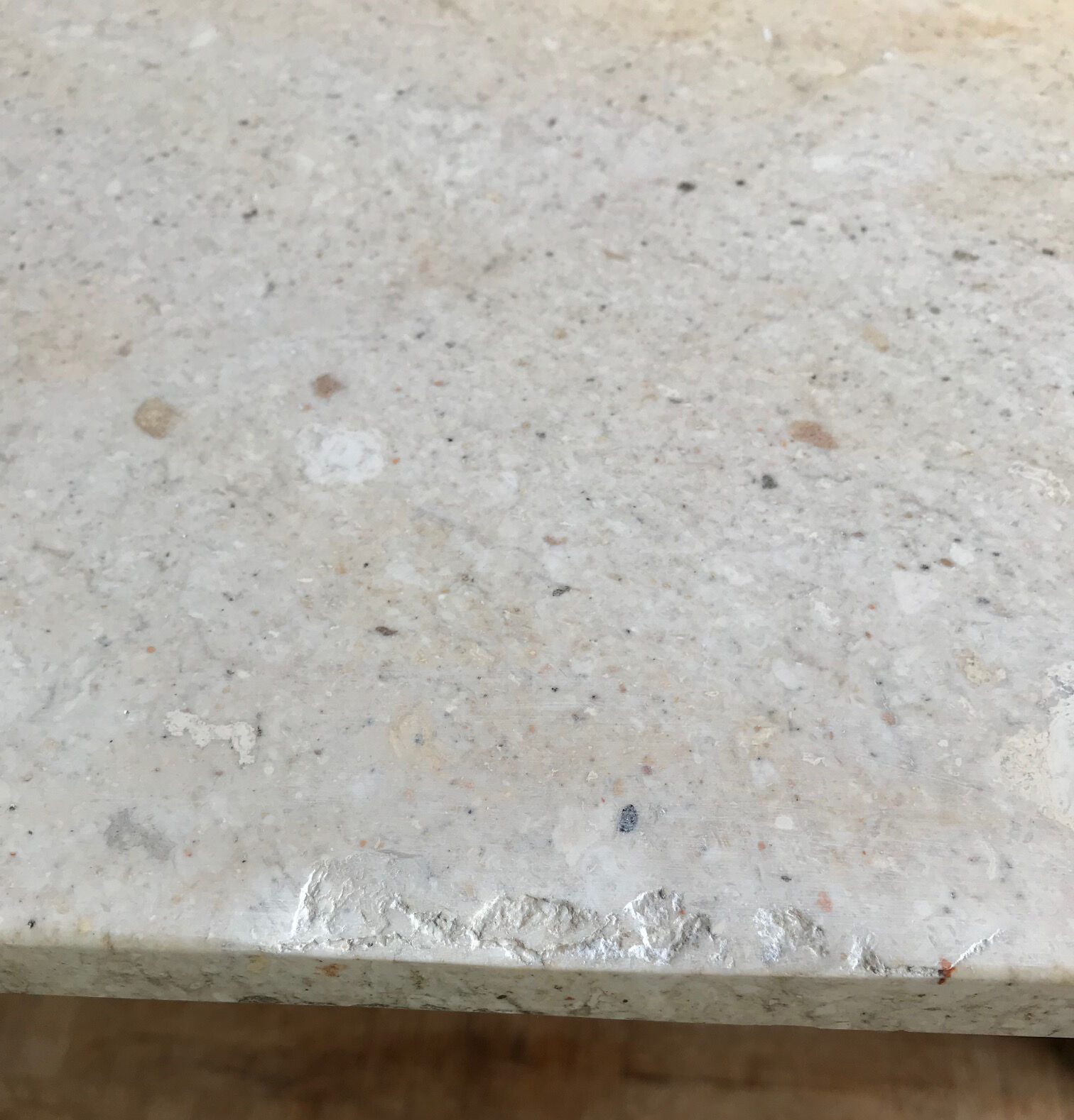 Travertine coffee table from the 1970s