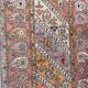 Vintage sinkiang carpet for handmade corridor 90x358 cm
