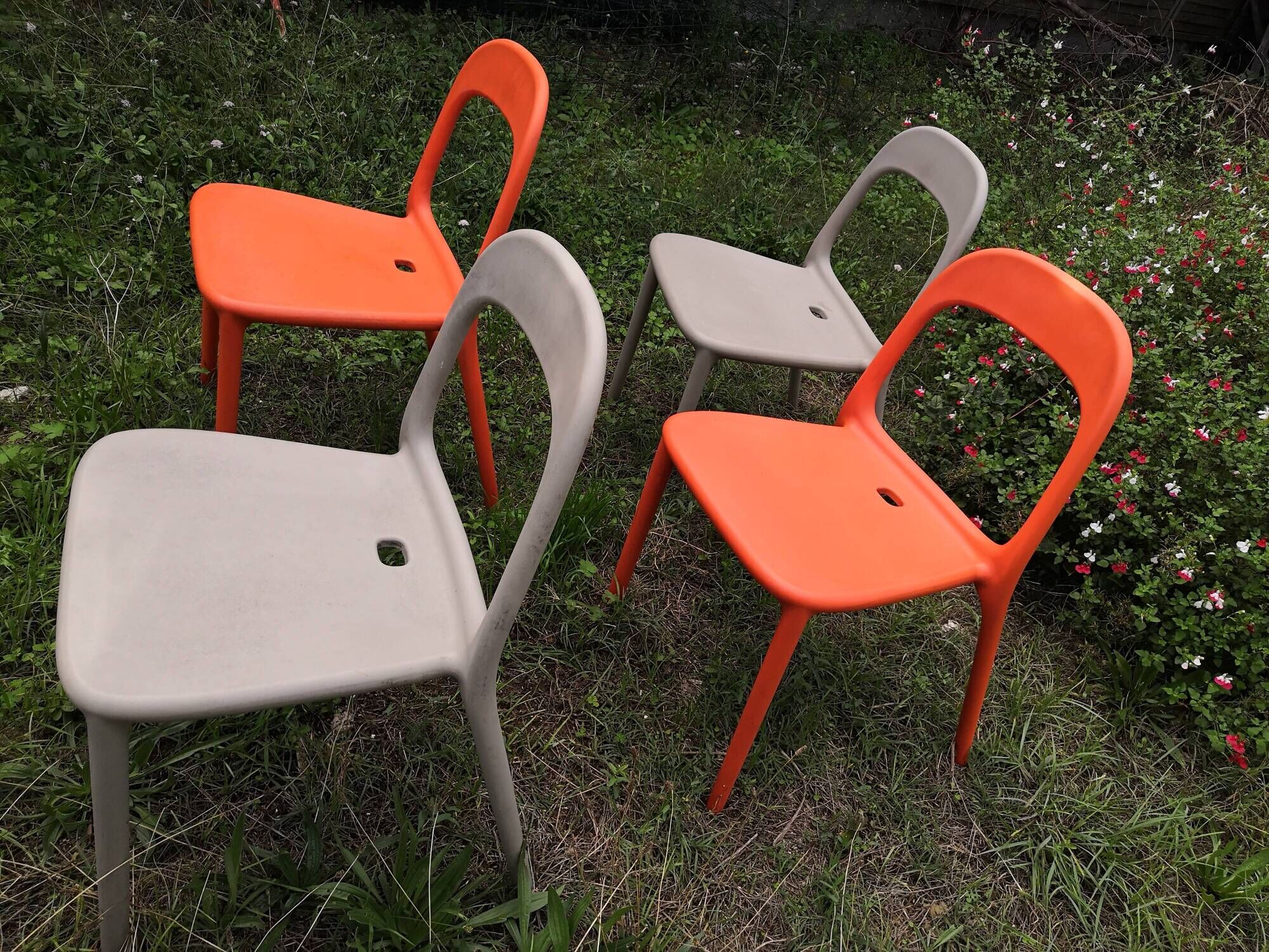 Suite of 4 chairs Vintage gondola design   Carl Öjerstam and Magnus Eleback