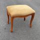 Louis XV style wooden and velvet footrest