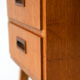 Scandinavian modern antique desk with drawers