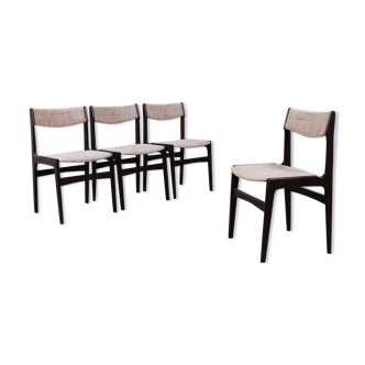 Set of 4 vintage chairs Erik Buch mid century